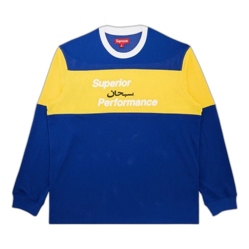 Supreme Arabic Mesh Long-Sleeve Top 'Royal'