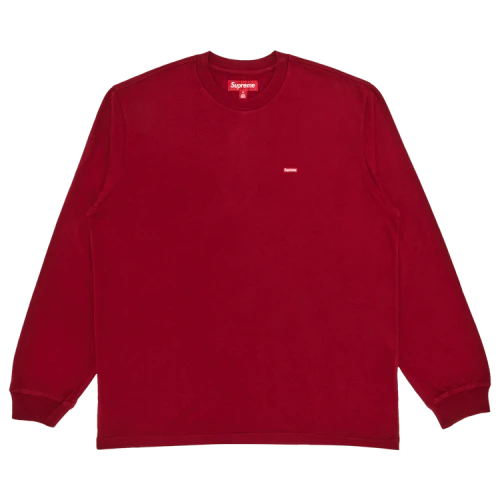 Supreme Small Box Long-Sleeve Tee 'Cardinal'