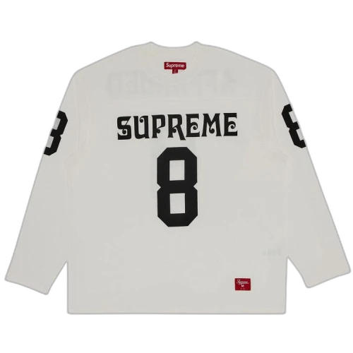 Supreme Affiliated Long-Sleeve Football Top 'White'