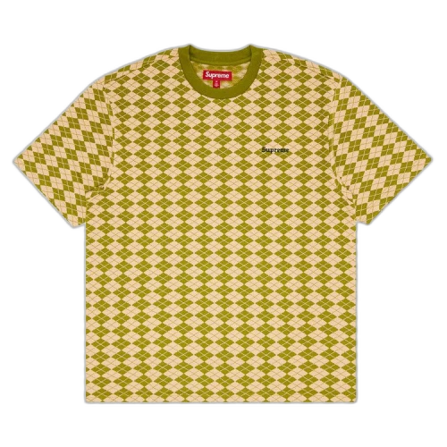 Supreme Diamond Jacquard Short-Sleeve Top 'Green'