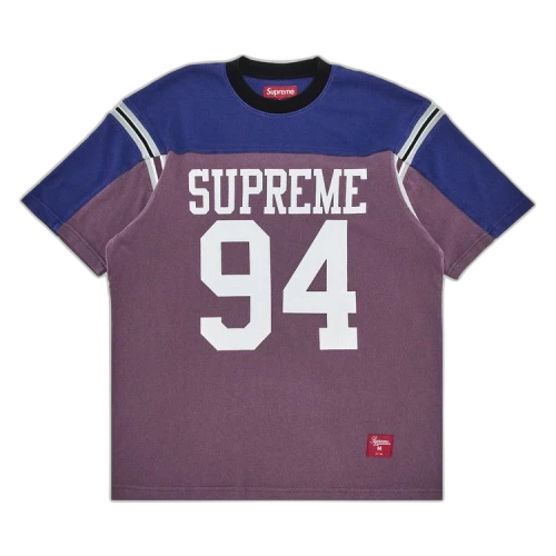 Supreme Split Short-Sleeve Football Top 'Purple'