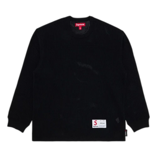 Supreme Polartec Mesh Long-Sleeve Football Top 'Black'
