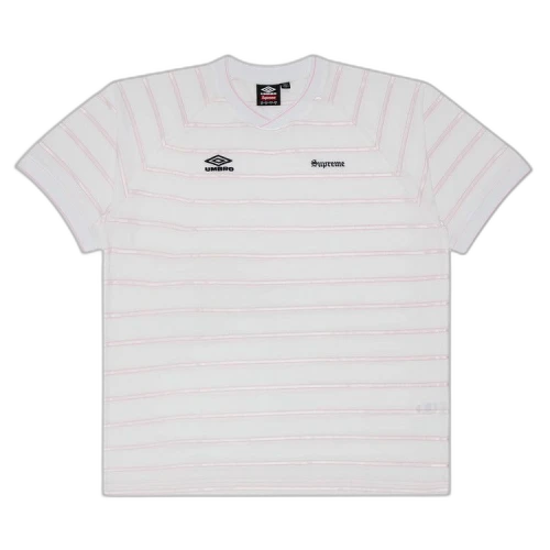 Supreme x Umbro Stripe Soccer Jersey 'White'