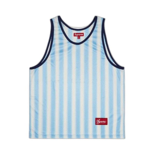 Supreme Stripe Mesh Tank Top 'Blue'