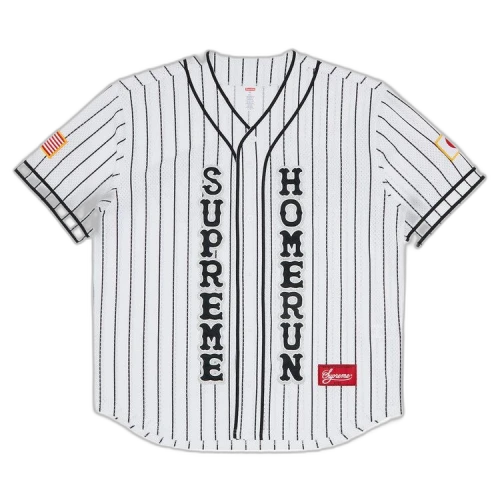 Supreme x Homerun Baseball Jersey 'Stripe'