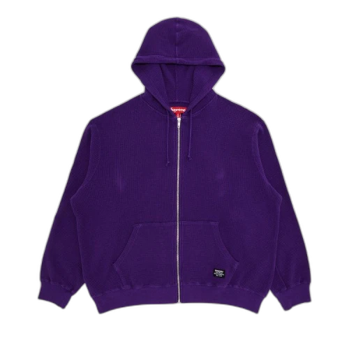 Supreme Hooded Zip Up Thermal 'Purple'