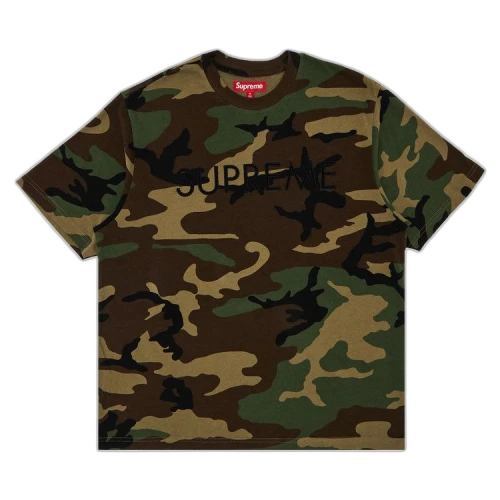 Supreme Capital Short-Sleeve Top 'Woodland Camo'