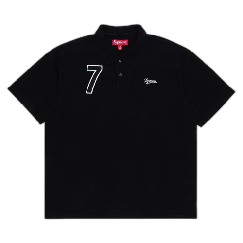 Supreme Cursive Polo 'Black'