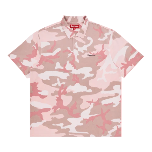 Supreme Washed Camo Polo 'Pink Camo'