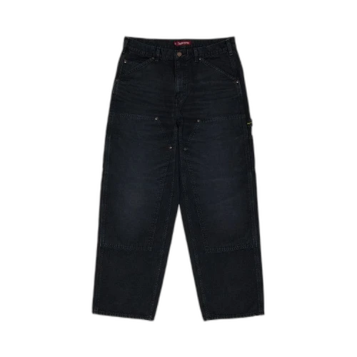 Supreme Worn Double Knee Painter Pant 'Black'