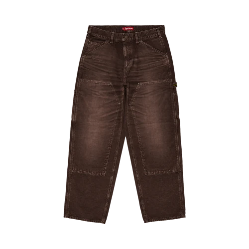 Supreme Worn Double Knee Painter Pant 'Brown'