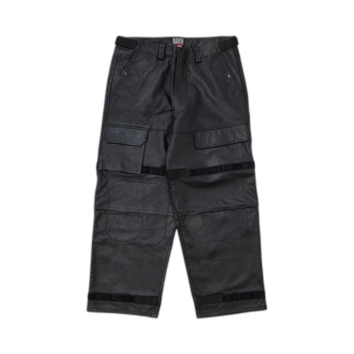 Supreme x Martithé + François Girbaud Shuttle Tape Leather Cargo Pant 'Black'
