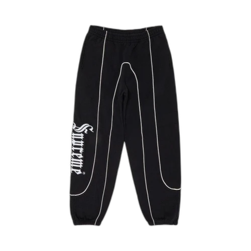 Supreme Curve Piping Sweatpant 'Black'
