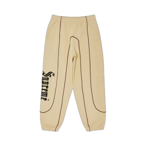 Supreme Curve Piping Sweatpant 'Natural'
