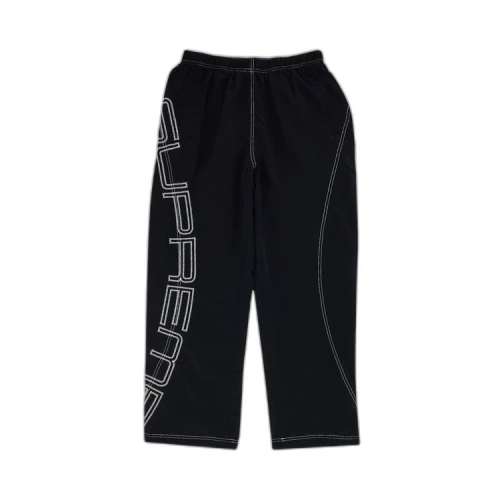 Supreme Spellout Embroidered Track Pant 'Black'
