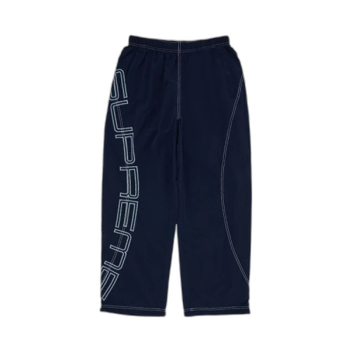 Supreme Spellout Embroidered Track Pant 'Navy'