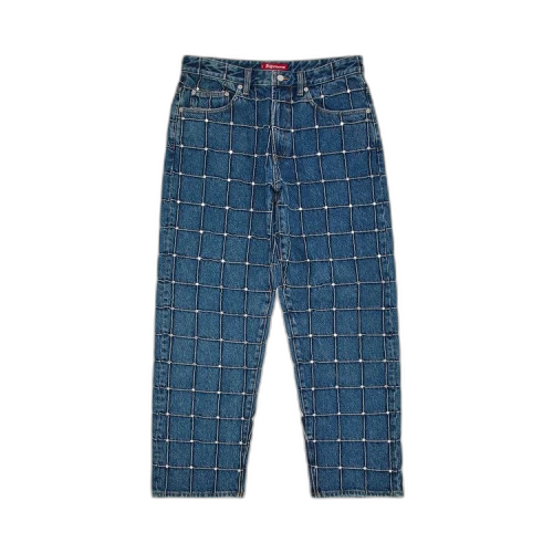 Supreme Studded Seam Loose Fit Jean 'Blue'