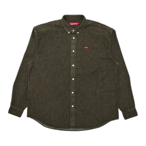 Supreme Small Box Denim Shirt 'Olive'