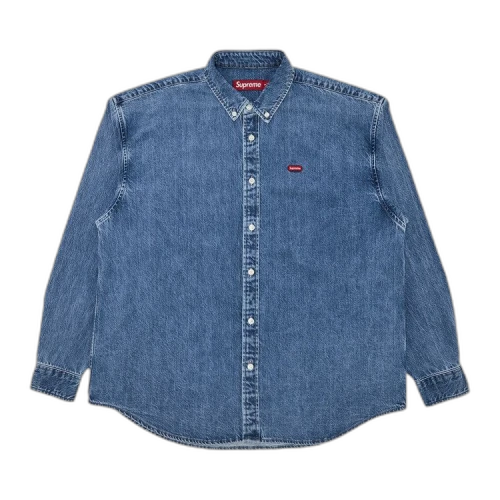 Supreme Small Box Denim Shirt 'Washed Indigo'