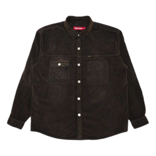 Supreme Washed Corduroy Shirt 'Brown'