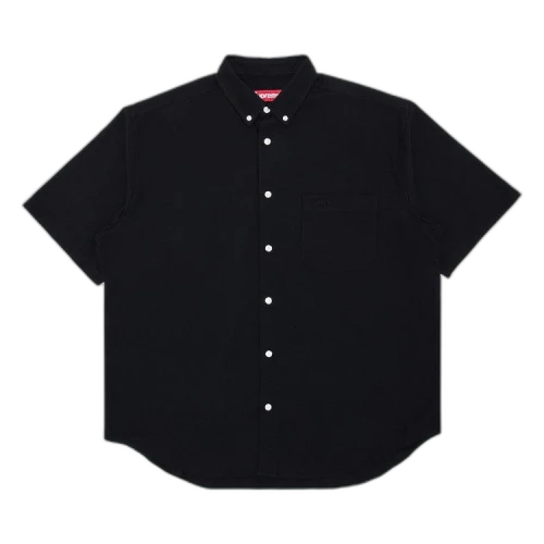 Supreme Loose Fit Oxford Short-Sleeve Shirt 'Black'