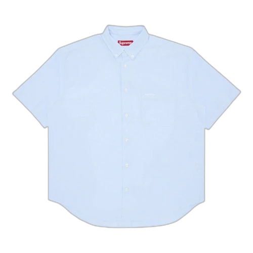 Supreme Loose Fit Oxford Short-Sleeve Shirt 'Light Blue'