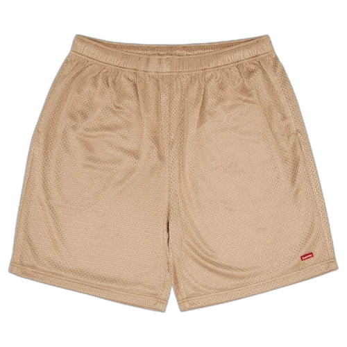 Supreme Small Box Baggy Mesh Short 'Tan'