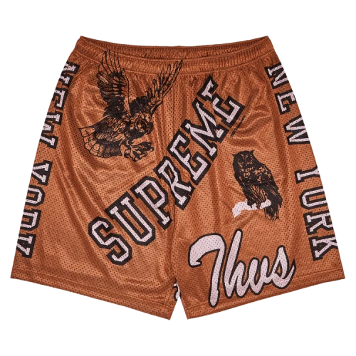 Supreme Varsity Mesh Short 'Rust'