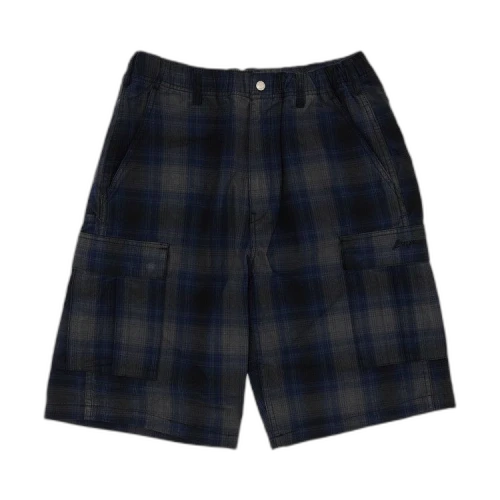Supreme Shadow Plaid Cargo Short 'Black'