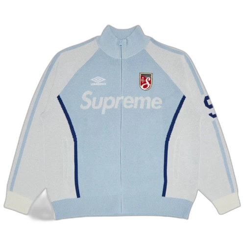 Supreme x Umbro Zip Up Sweater 'Light Blue'