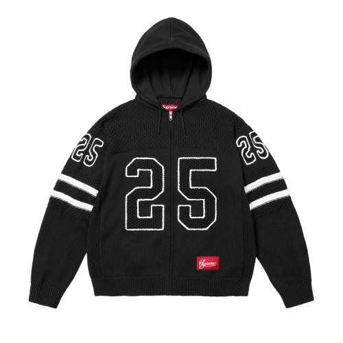 Supreme Sport Zip Up Hooded Sweater 'Black'