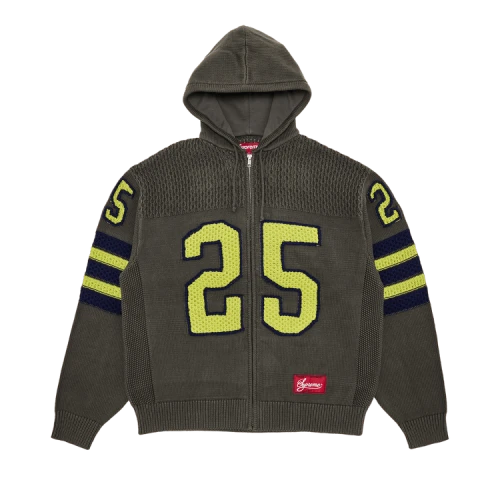 Supreme Sport Zip Up Hooded Sweater 'Grey'
