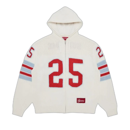 Supreme Sport Zip Up Hooded Sweater 'White'