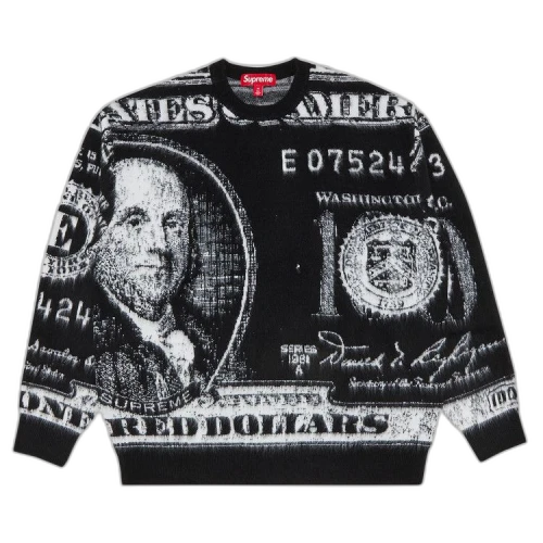 Supreme Money Sweater 'Black'