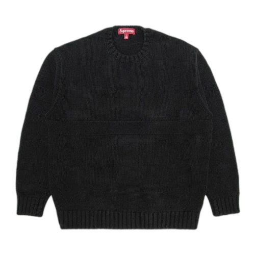 Supreme Tonal Appliqué Sweater 'Black'