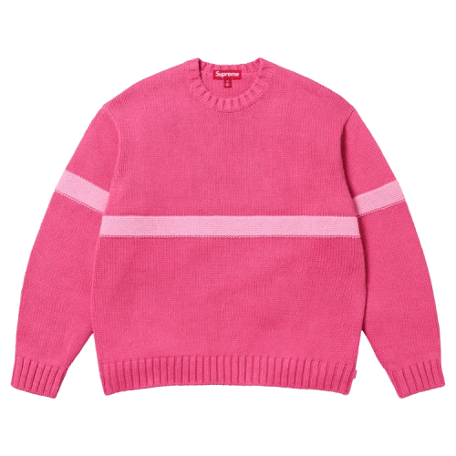 Supreme Tonal Appliqué Sweater 'Dark Pink'