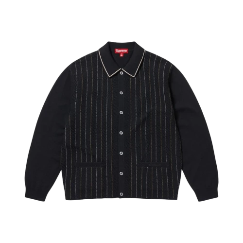 Supreme Herringbone Cardigan 'Black'