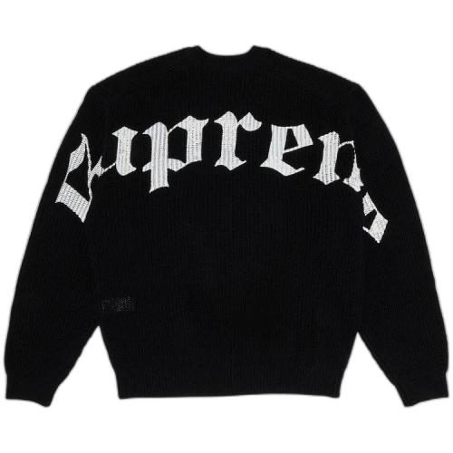 Supreme Old English Printed Sweater 'Black'