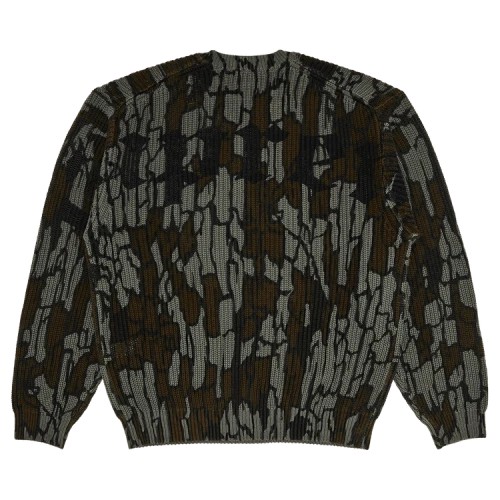 Supreme Old English Printed Sweater 'Mossy Oak Trebark Camo'