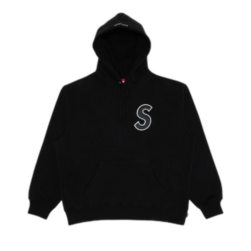 Supreme S Logo Hooded Sweatshirt 'Black'
