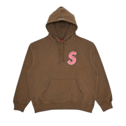 Supreme S Logo Hooded Sweatshirt 'Dusty Brown'