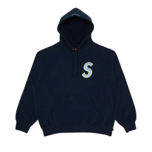 Supreme S Logo Hooded Sweatshirt 'Navy'