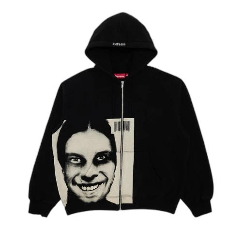 Supreme x Aphex Twin Zip Up Hooded Sweatshirt 'Black'