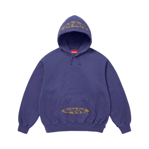 Supreme New World Order Hooded Sweatshirt 'Washed Navy'