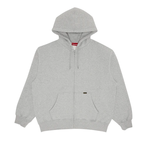 Supreme Work Zip Up Hooded Sweatshirt 'Heather Grey'