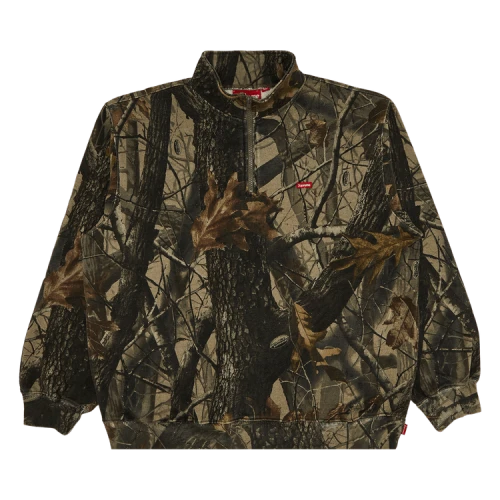 Supreme Small Box Half Zip Pullover 'Realtree Hardwoods Camo'