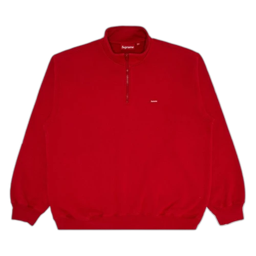 Supreme Small Box Half Zip Pullover 'Red'