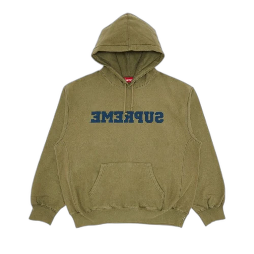 Supreme Reverse Hooded Sweatshirt 'Light Olive'