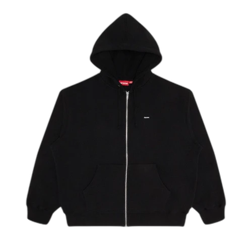 Supreme Small Box Zip Up Hooded Sweatshirt 'Black'