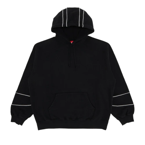 Supreme Paneled Hooded Sweatshirt 'Black'